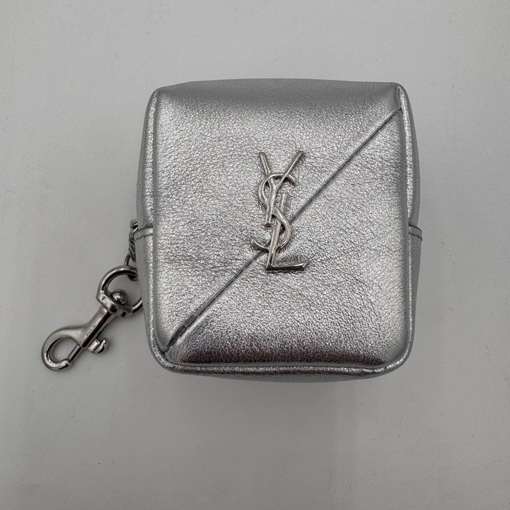 YSL Silver Coin Pouch